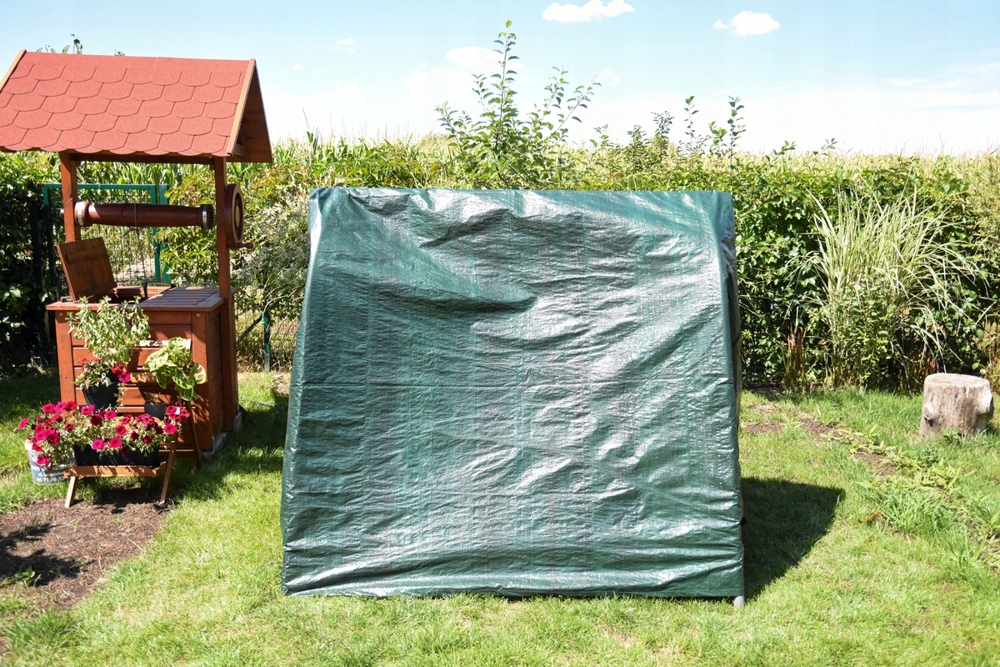 POKROWIEC NA HUŚTAWKĘ OGRODOWĄ 220 x 150 x 170 cm ZIELONY DWA ZAMKI 92105