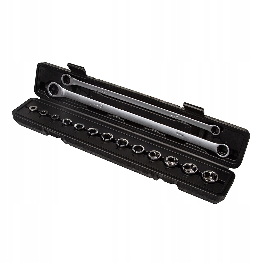 KLUCZE OCZKOWE Z GRZECHOTKĄ DŁUGIE 15 ELEMENTÓW 8-24MM MAR-POL M58597