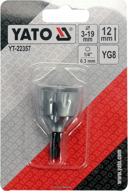 YATO GRATOWNIK DO GWINTÓW RUR ZEWNĘTRZNY 1/4" UNIWERSALNY 3-19 MM YT-22357