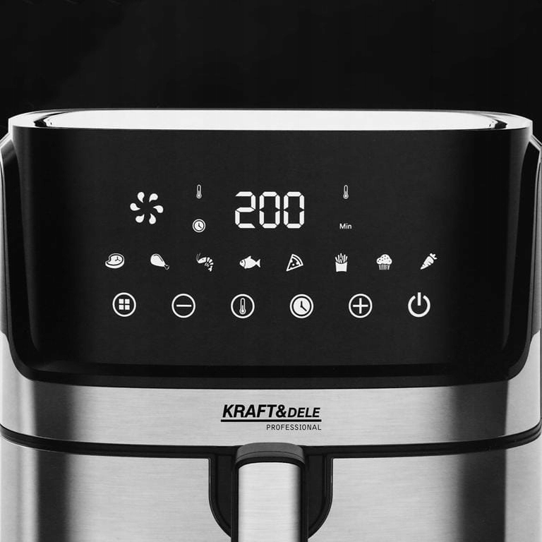 KRAFT&DELE AIRFRYER FRYTKOWNICA BEZTŁUSZCZOWA 8L 1850W 80°-200° KD4101