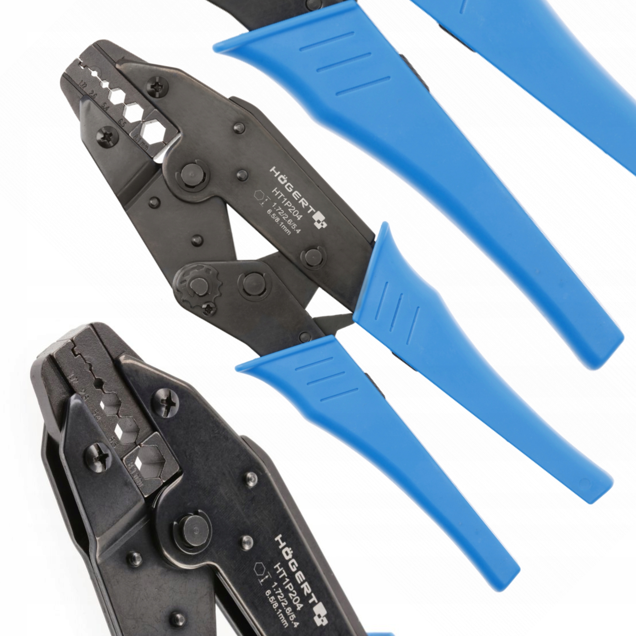 HOEGERT SZCZYPCE DO ZACISKANIA KOŃCÓWEK TYPU KOAX 1,72~8,1 mm2 HT1P204