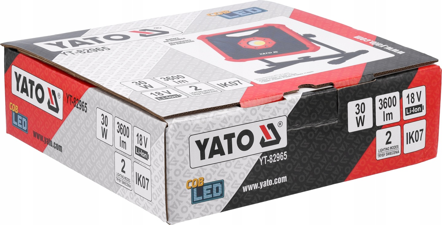 YATO REFLEKTOR 18V 3600LM MOCNY PRZENOŚNY REFLEKTOR AKUMULATOROWY YT-82965