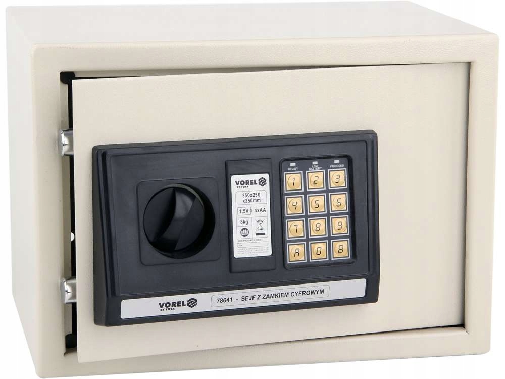 VOREL SEJF Z ZAMKIEM CYFROWYM 35X25X25CM VOREL