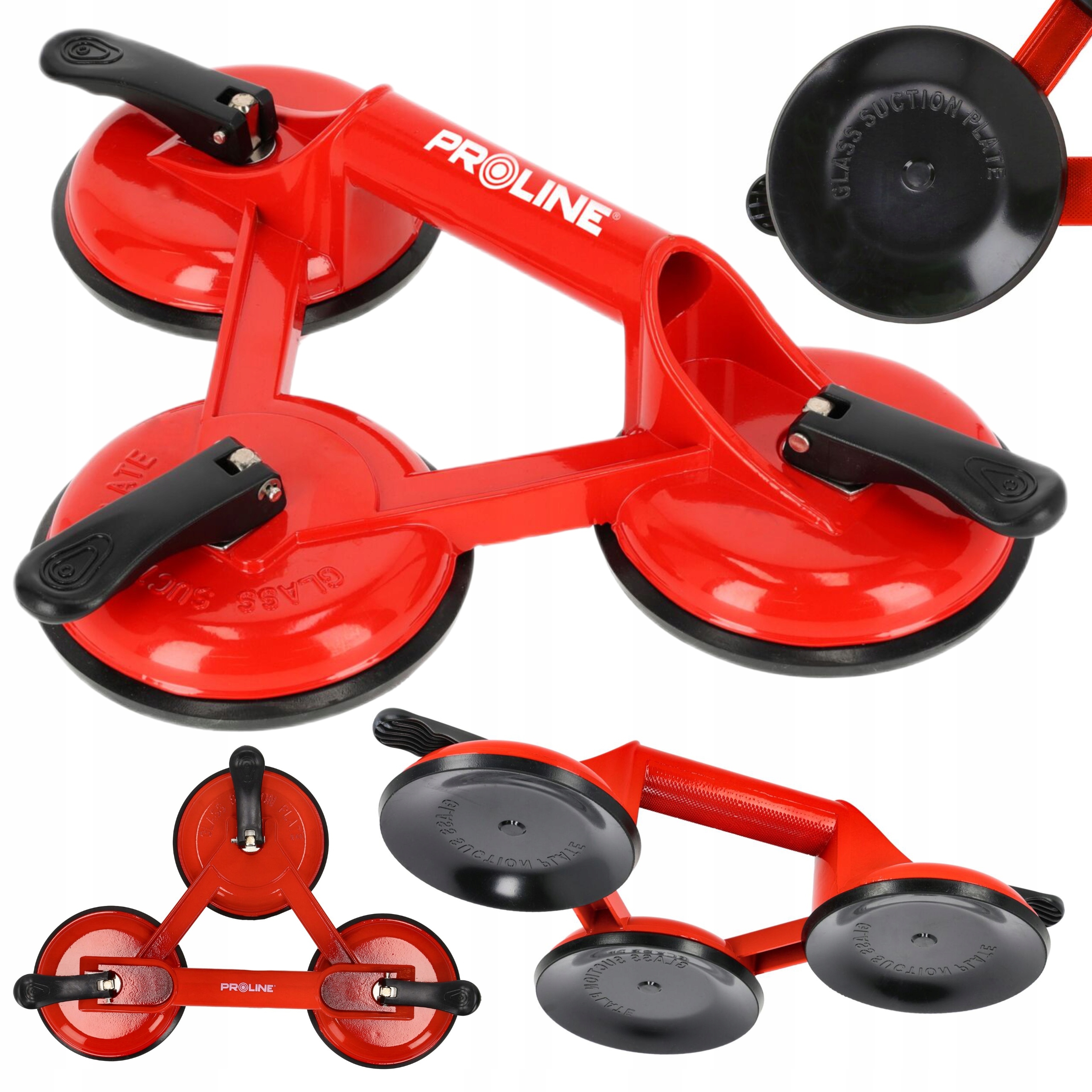 PROLINE UCHWYT DO SZYB PRZYSSAWKA DO GLAZURY GRESU PŁYTEK 118MM 120KG 32233