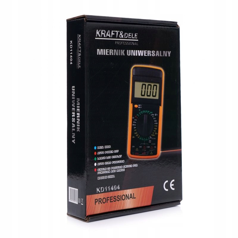 MIERNIK UNIWERSALNY MULTIMETR CYFROWY KD11404