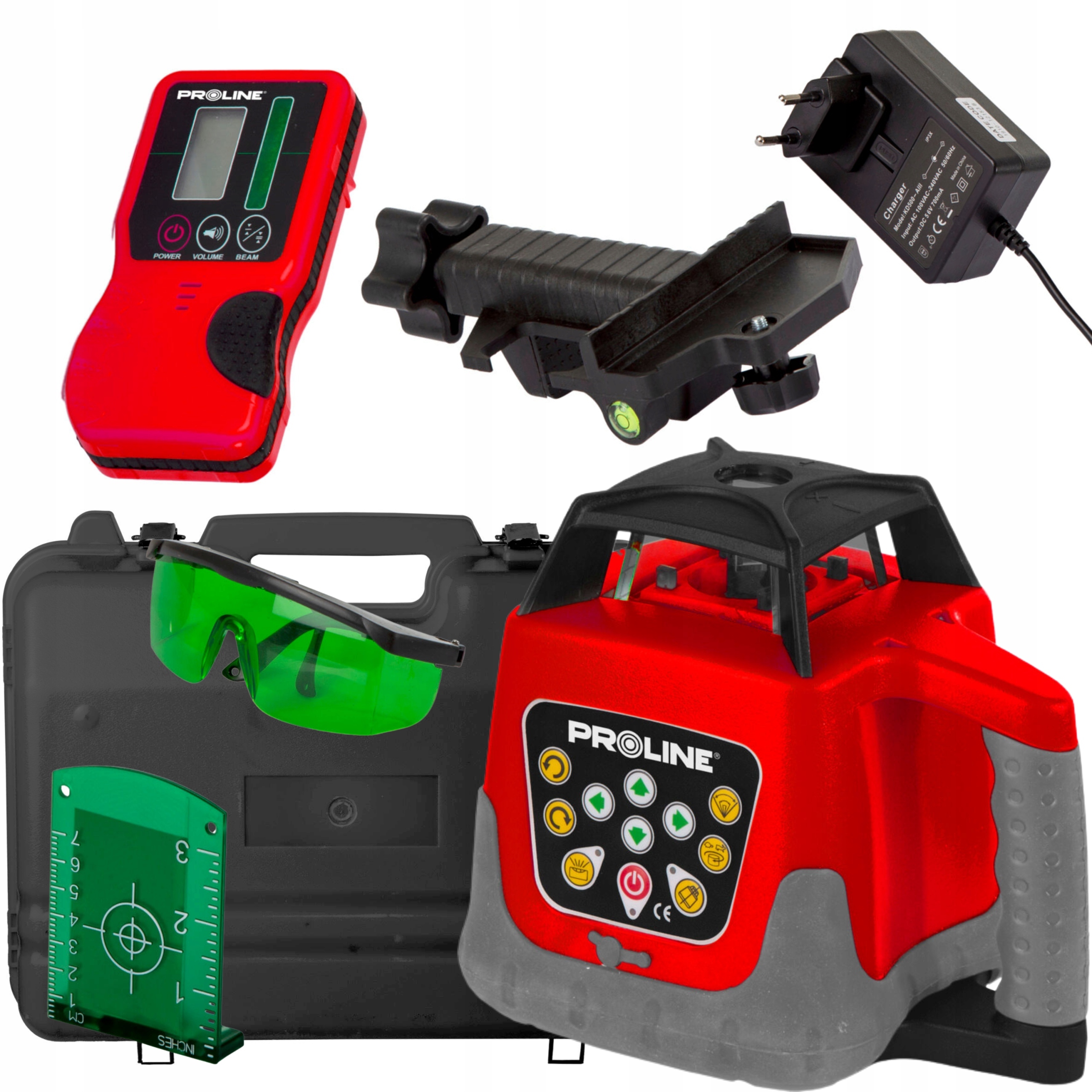 PROLINE LASER ROTACYJNY SAMOPOZIOMUJĄCY NIWELATOR ZIELONY 30M WALIZKA 15162