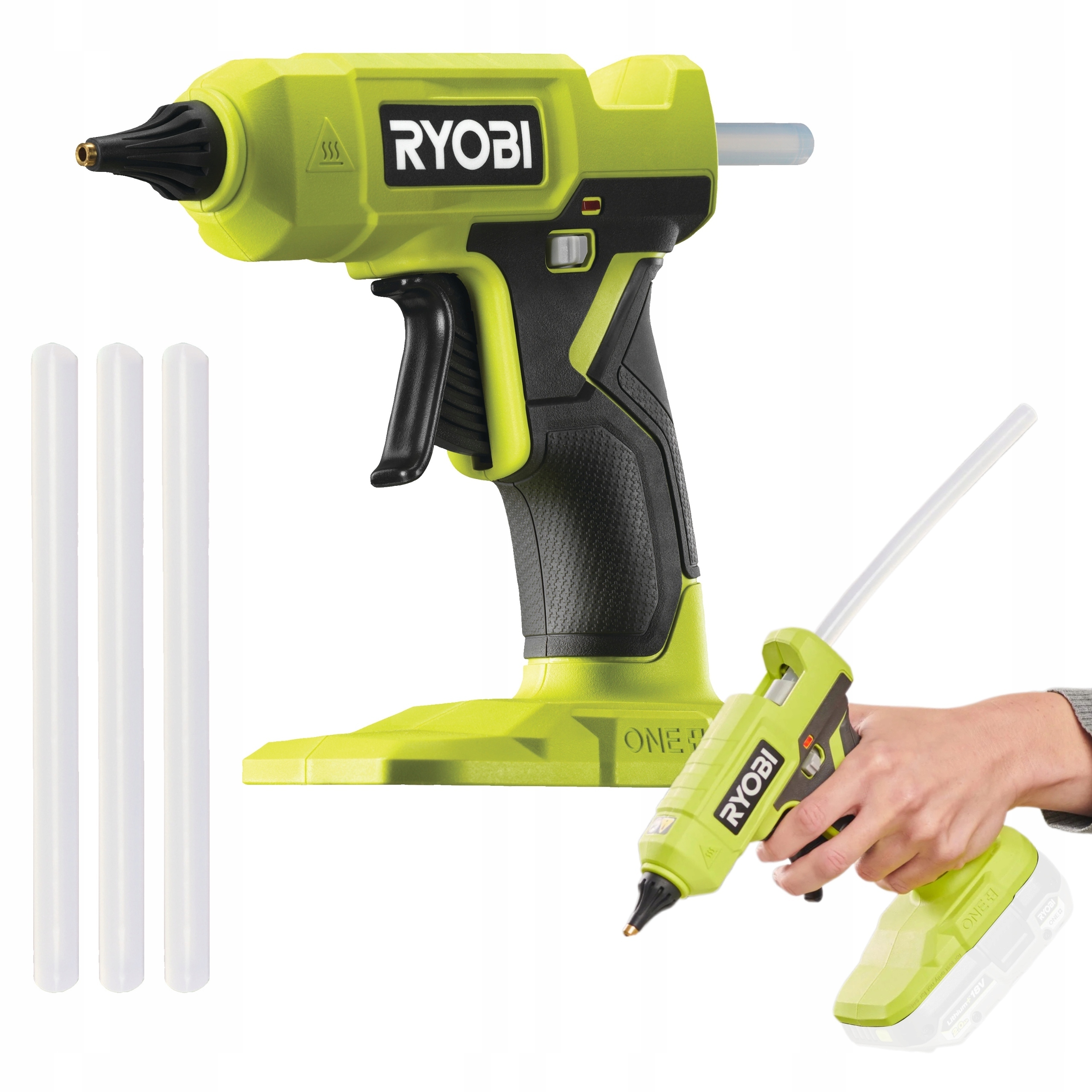 RYOBI RGLU18-0 PISTOLET DO KLEJENIA KLEJU NA GORĄCO 18V SOLO 200 °C 11mm