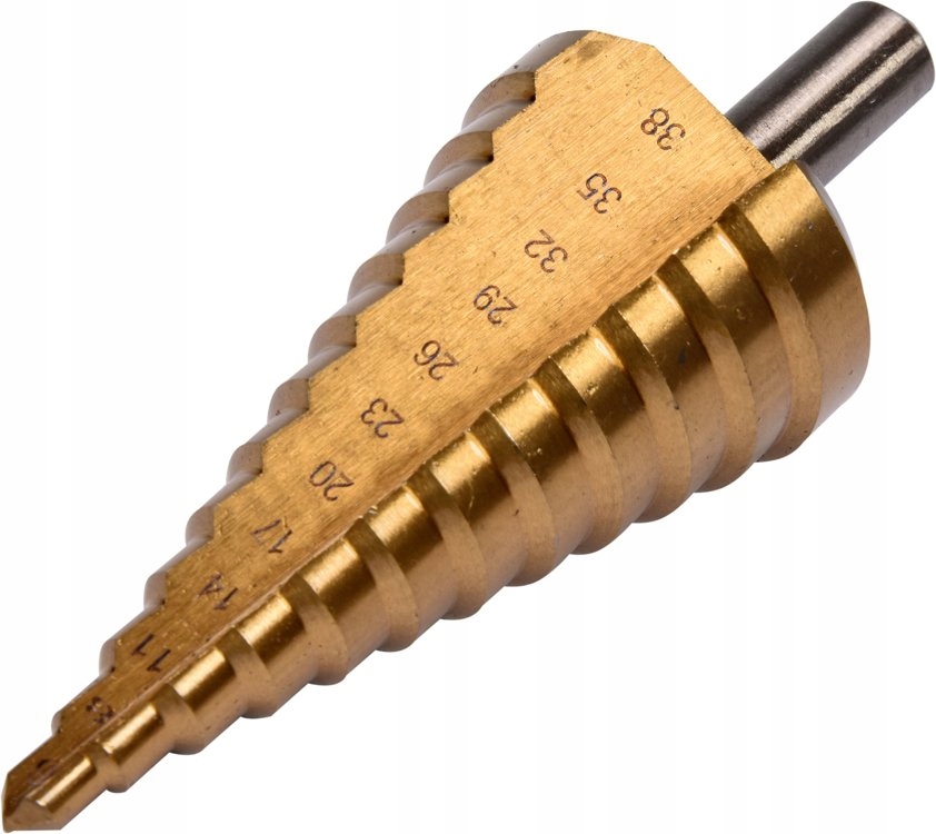 YATO WIERTŁO WIELOSTOPNIOWE HSS STOŻKOWE 6 - 38 MM AZOTEK TYTANU YT-44740