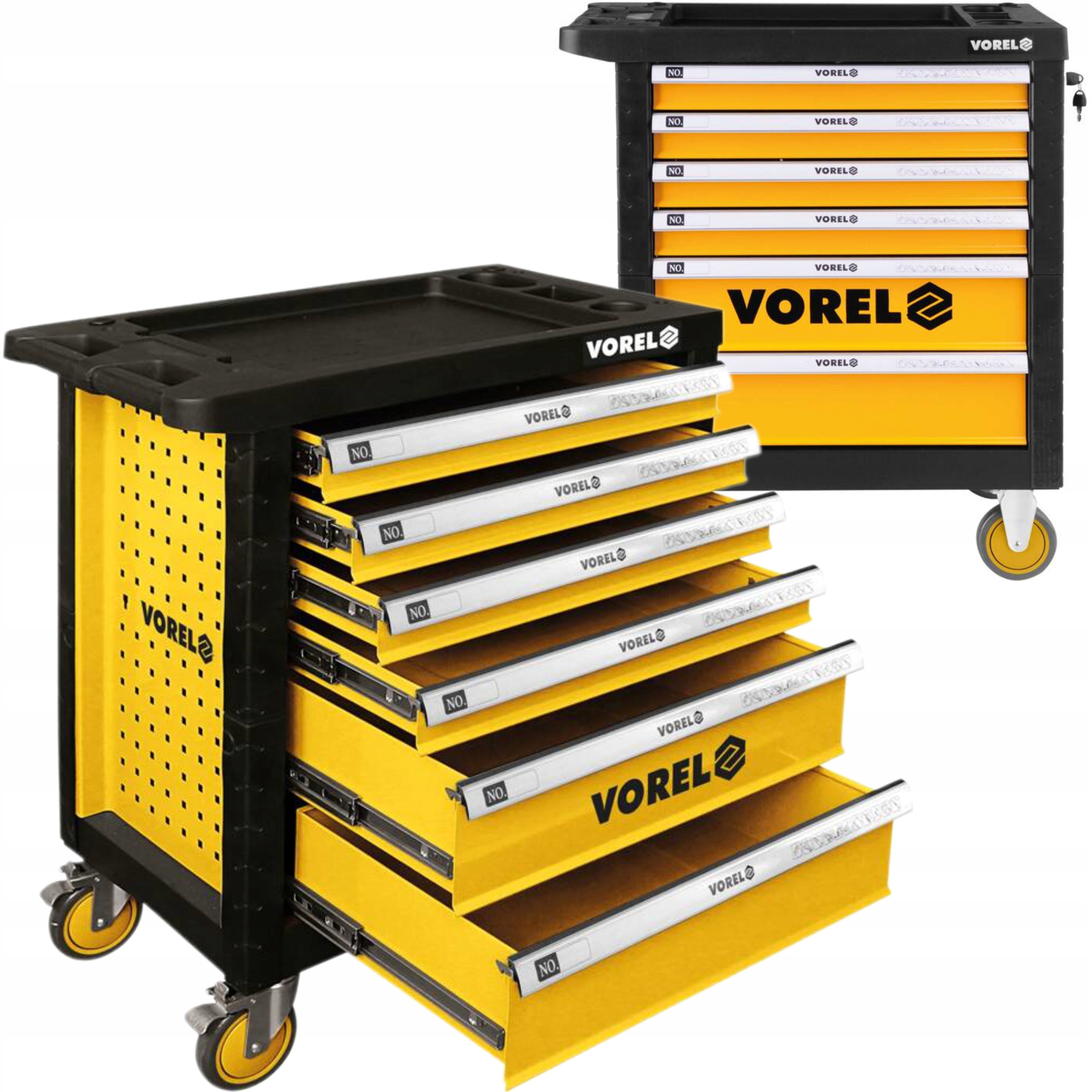VOREL SZAFKA SERWISOWA WARSZTATOWA WÓZEK NARZĘDZIOWY 6 SZUFLAD V 58539