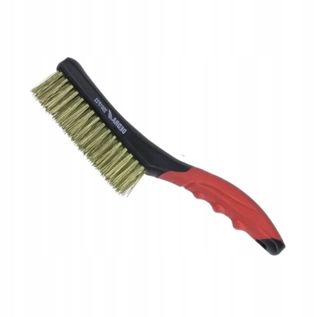 DEDRA SZCZOTKA DRUCIANA 4 RZĘDOWA MOSIĄDZ 260MM DWUMATERIAŁ UCHWYT 2001P22