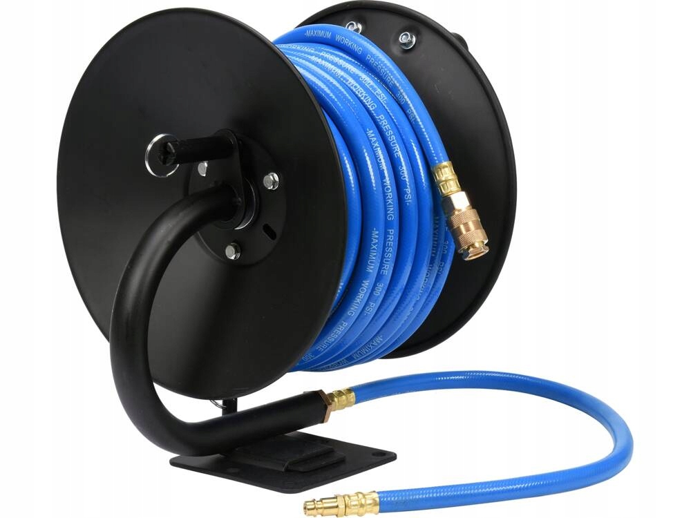 YATO WĄŻ PNEUMATYCZNY NA ZWIJAKU 10MM X 15M Z SZYBKOZŁĄCZAMI PRZEWÓD BĘBEN