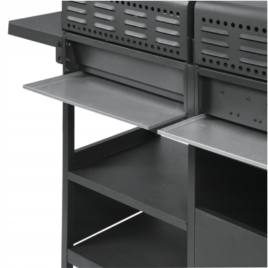 LUND GRILL OGRODOWY WĘGLOWO-GAZOWY 2+1 PODWÓJNY RUSZT STALOWY 8,4KW 99649