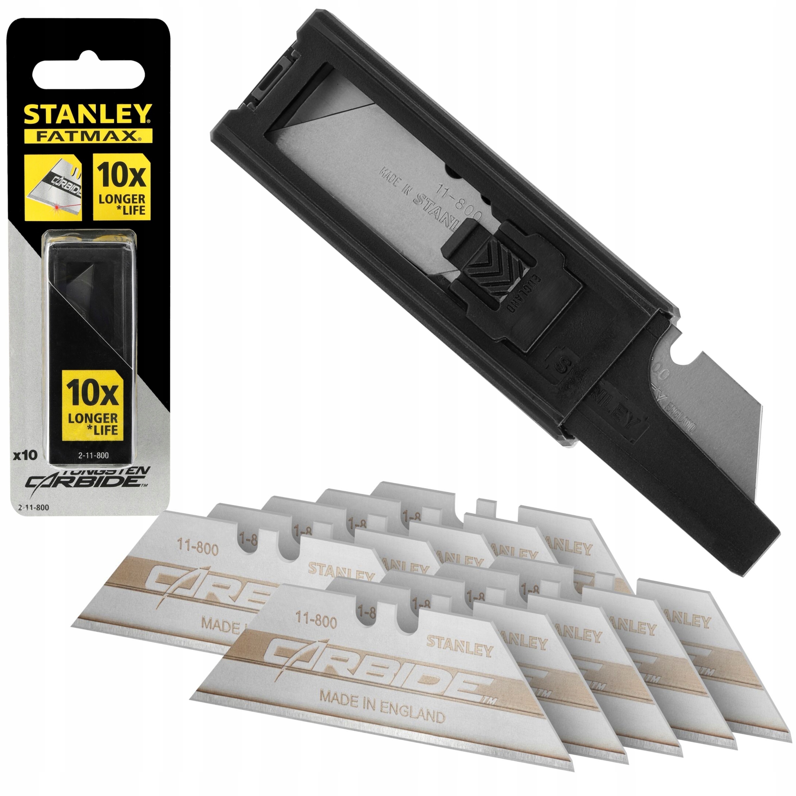 STANLEY OSTRZA WYMIENNE CARBIDE 10SZT 2-11-800