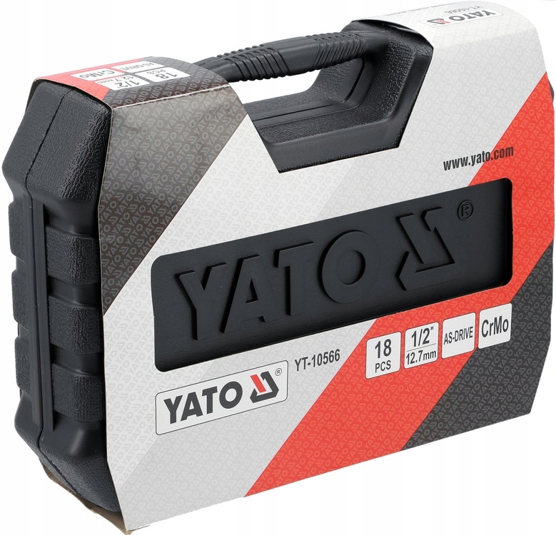 YATO ZESTAW NASADEK UDAROWYCH 1/2" 10-24mm 18el. DŁUGIE DO KÓŁ YT-10566