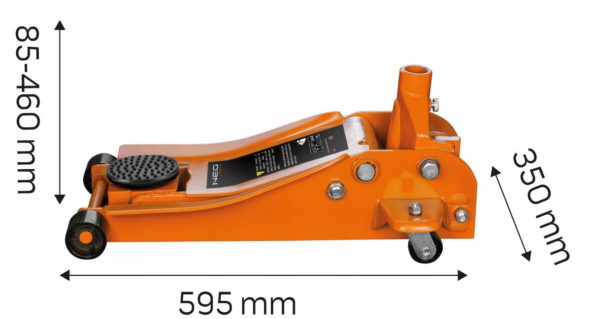 NEO PODNOŚNIK NISKOPROFILOWY HYDRAULICZNY NISKOPROFILOWY ŻABA 2,5T 11-731