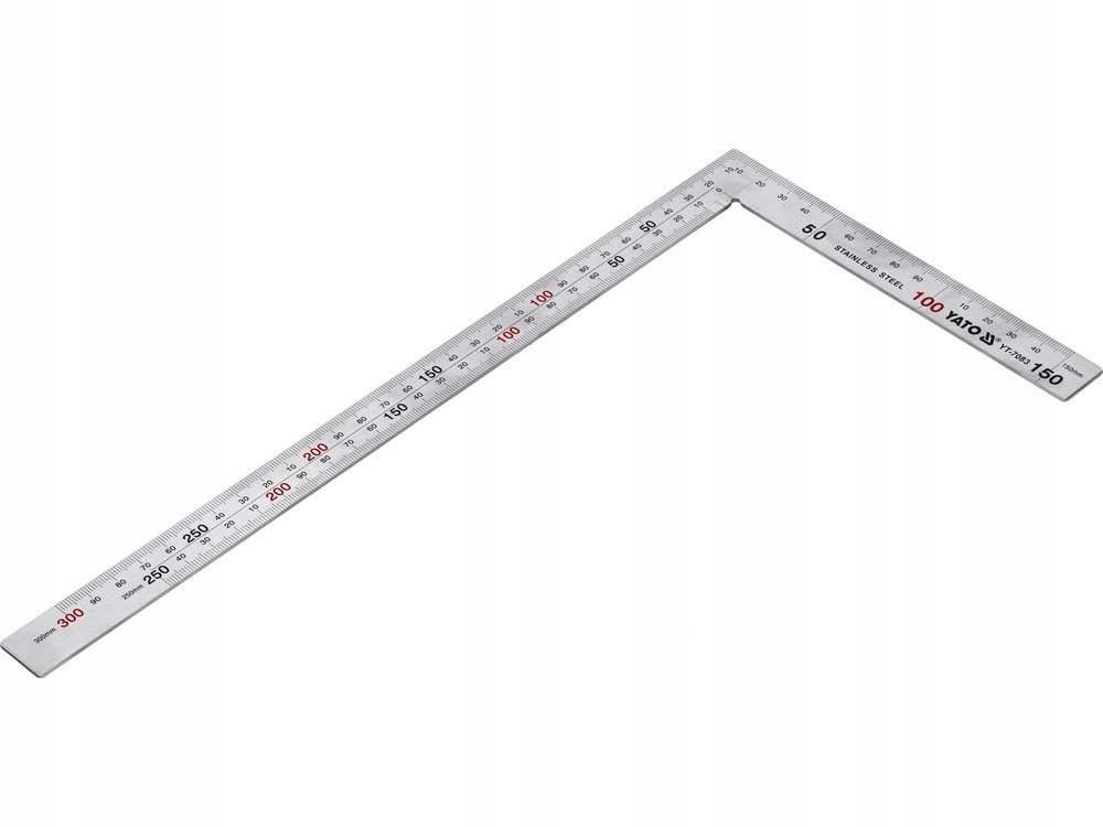 YATO KĄTOWNIK ZE STALI NIERDZEWNEJ UNIWERSALNY TRASERSKI 150x300MM YT-7083