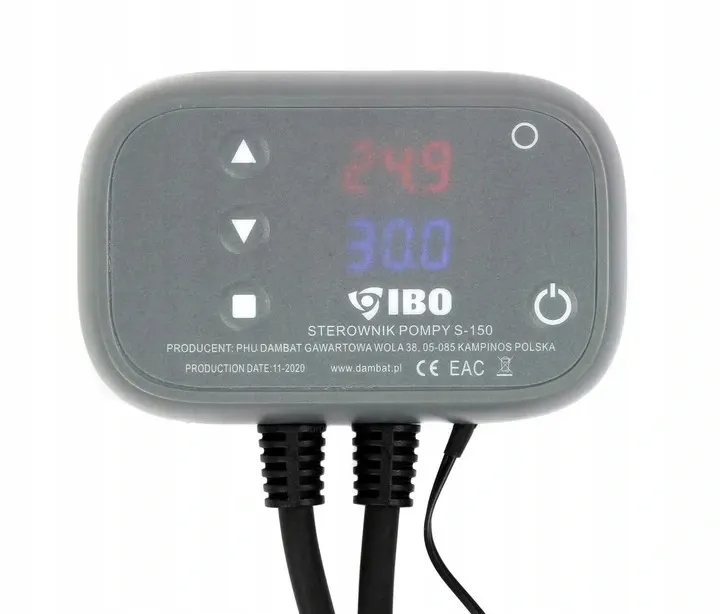 IBO STEROWNIK DO POMPY OBIEGOWEJ C.O. PIECA REGULATOR S-150 WYŁĄCZNIK LED
