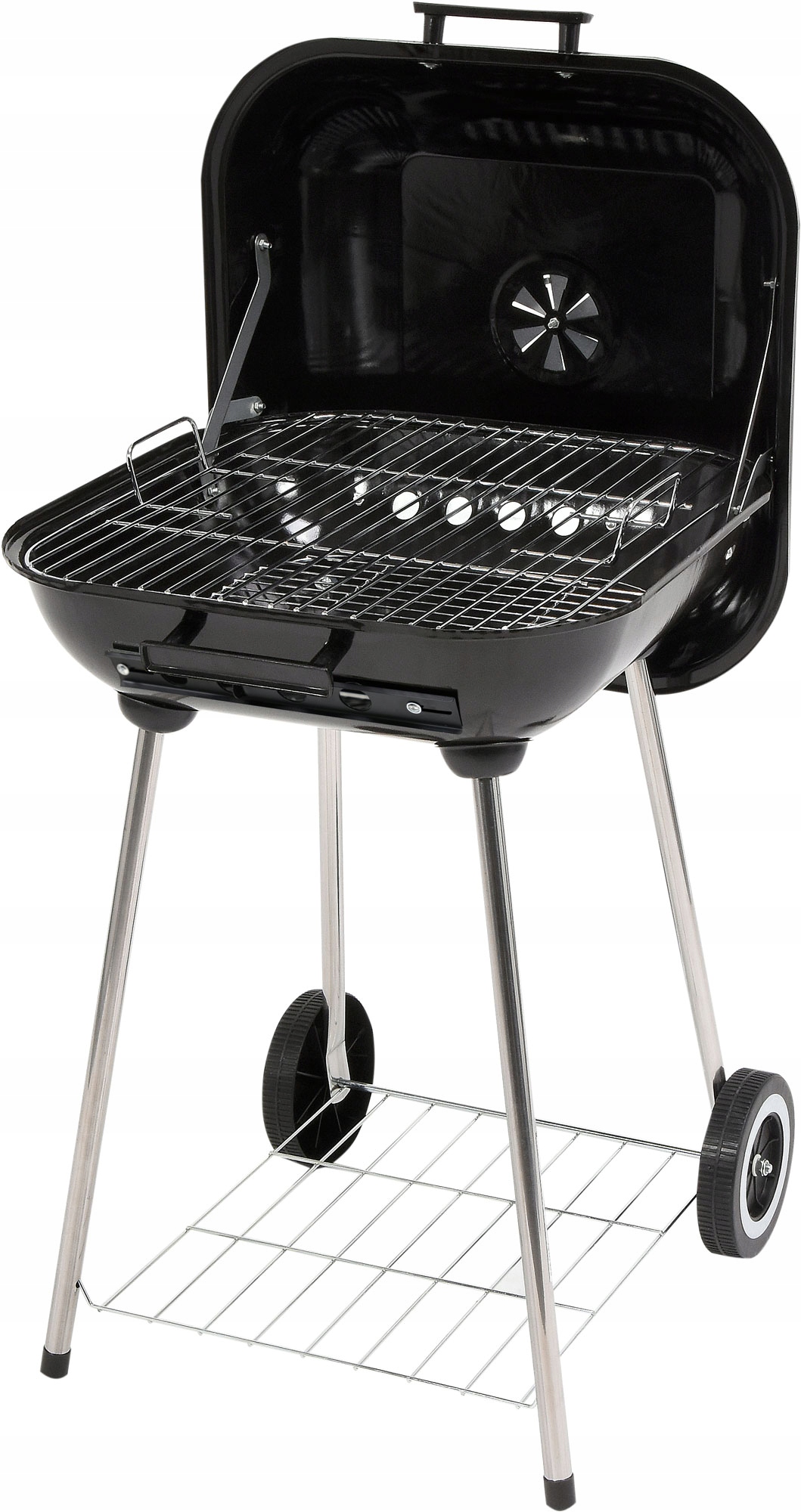 LUND GRILL OGRODOWY Z POKRYWĄ KOŁAMI BBQ 40X45CM NA OGRÓD WĘGLOWY 99904