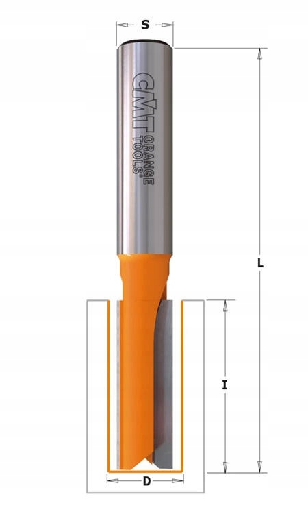 FREZ TRZPIENIOWY PROSTY HM SERIA DŁUGA 12,7 mm x 70mm CMT 912.127.11