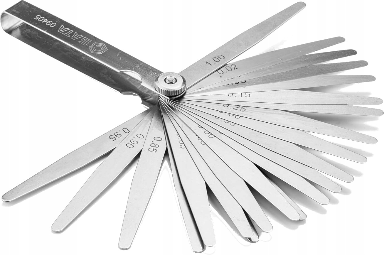 SATA ST09405SJ SZCZELINOMIERZ LISTKOWY DO ZAWORÓW 23 PŁYTKI PROSTE 0,02-1mm