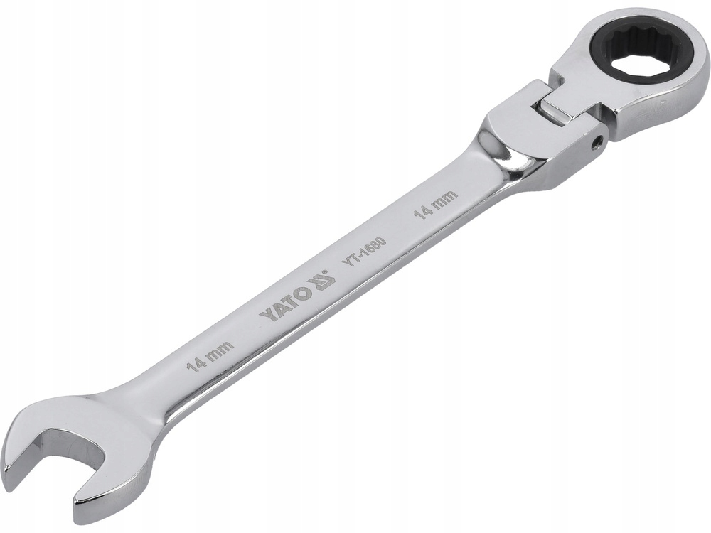 YATO KLUCZ PŁASKO-OCZKOWY Z GRZECHOTKĄ I PRZEGUBEM 14 MM YT-1680
