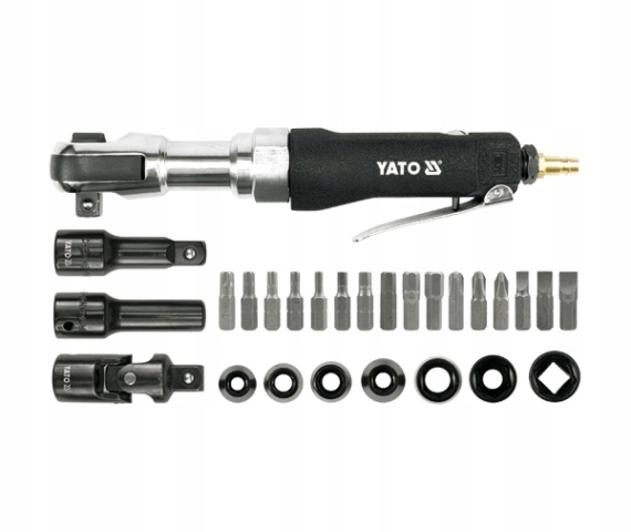 YATO ZESTAW GRZECHOTKA PNEUMATYCZNA 1/2 68Nm 30el