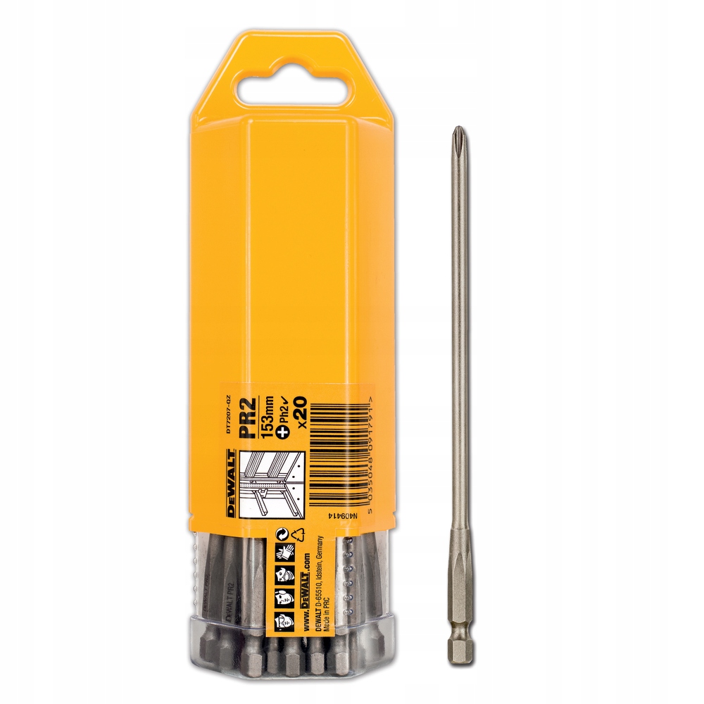 DEWALT DT7207 KOŃCÓWKA PH2 DO PŁYT G-K 153mm 20szt