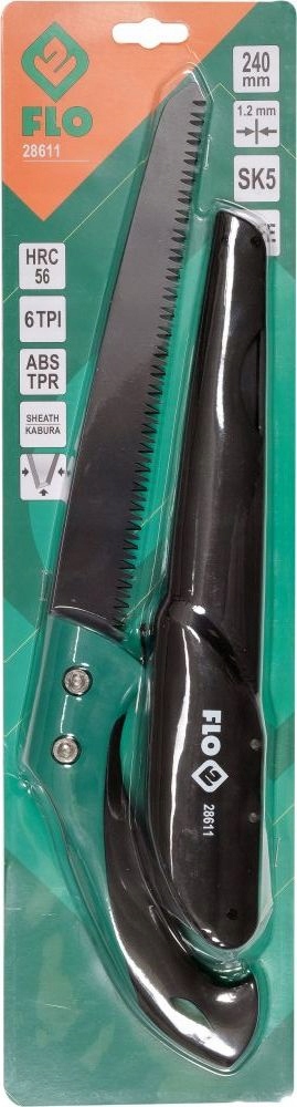 FLO PIŁA PIŁKA RĘCZNA OGRODOWA 240mm DO DREWNA GAŁĘZI KABURA 28611