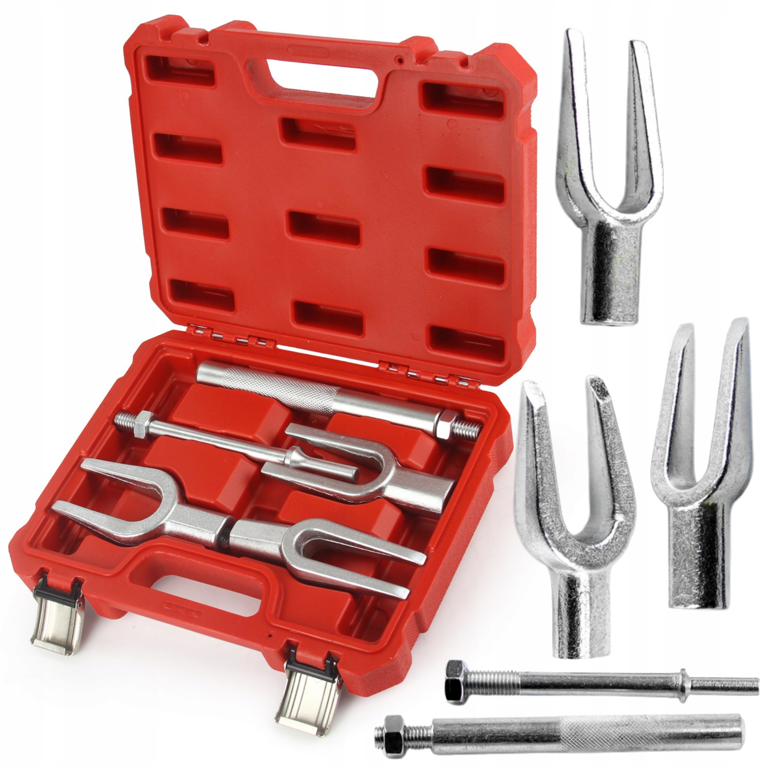 ZESTAW 5 ELEMENTÓW ŚCIĄGACZE SWORZNI DRĄŻKÓW KIEROWNICZYCH WALIZKA M80446