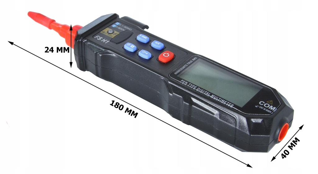 MULTIMETR CYFROWY BEZDOTYKOWY MIERNIK DŁUGOPISOWY 600V WIELOFUNKCYJNY 04014