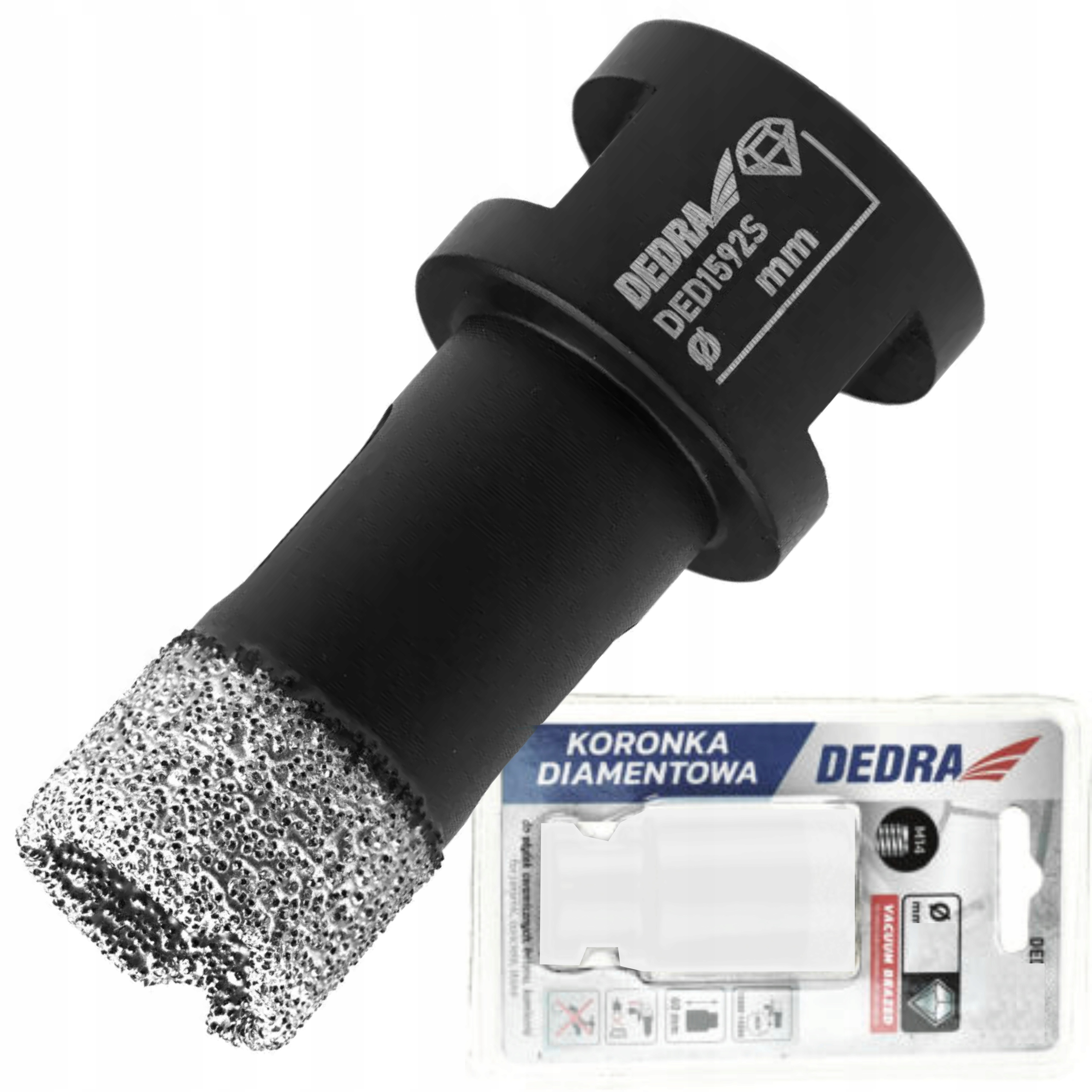 DEDRA OTWORNICA KORONKA DIAMENTOWA VACUUM BRAZED (VB) M14 25MM DED1592S25