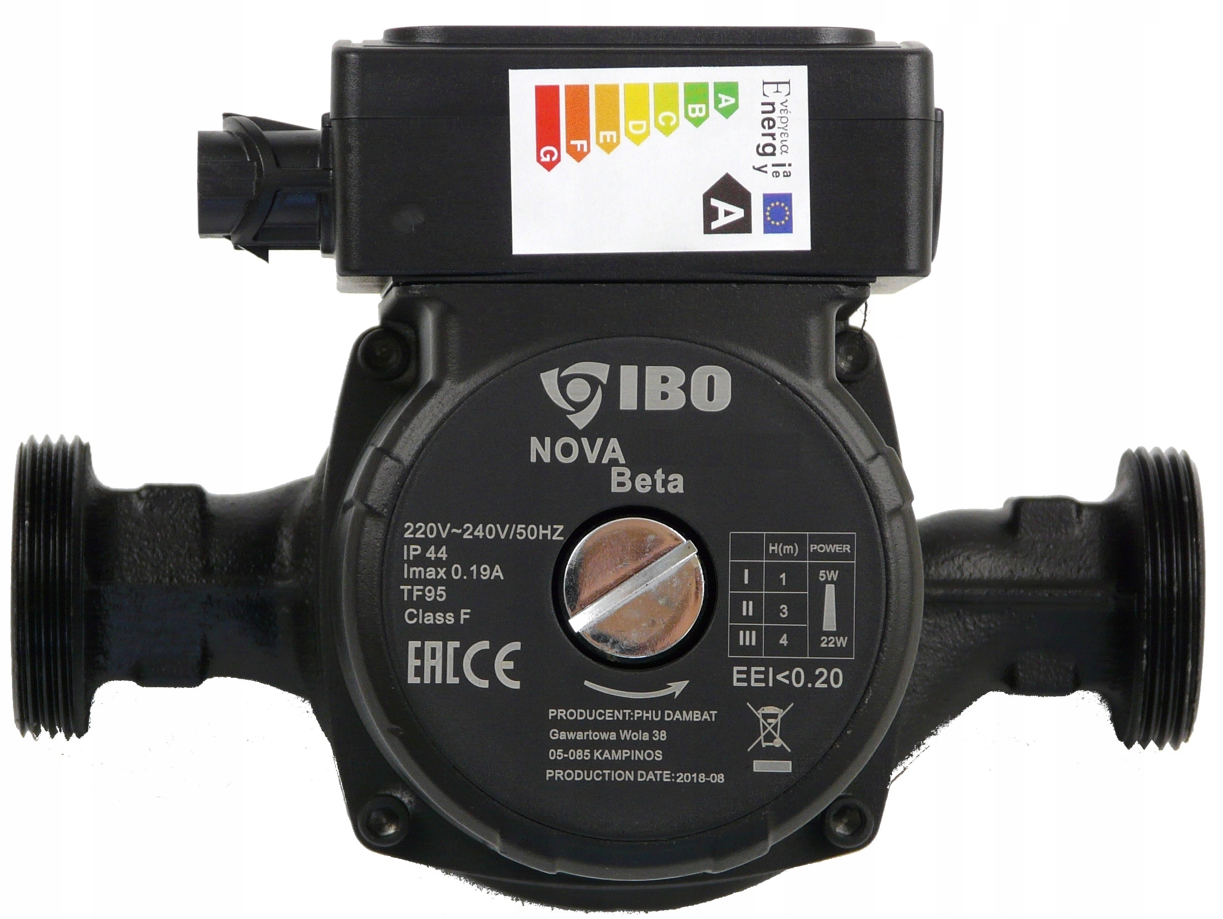 ELEKTRONICZNA POMPA OBIEGOWA IBO NOVA 25-60/180