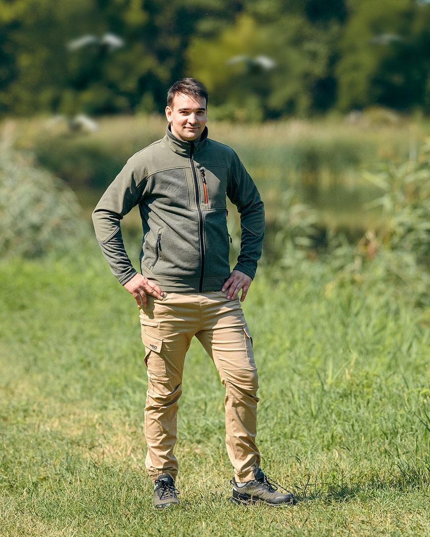 NEO BLUZA KURTKA SOFTSHELL BHP OUTDOOR ZIELONA WARM ODBLASKI CE ROZ. XXL