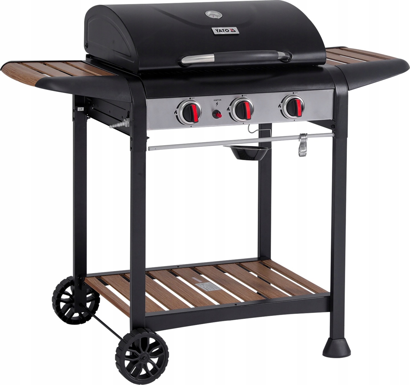 YATO GRILL GAZOWY NATORI 3 PALNIKI STREFOWY POKRYWA 9KW YG-20009