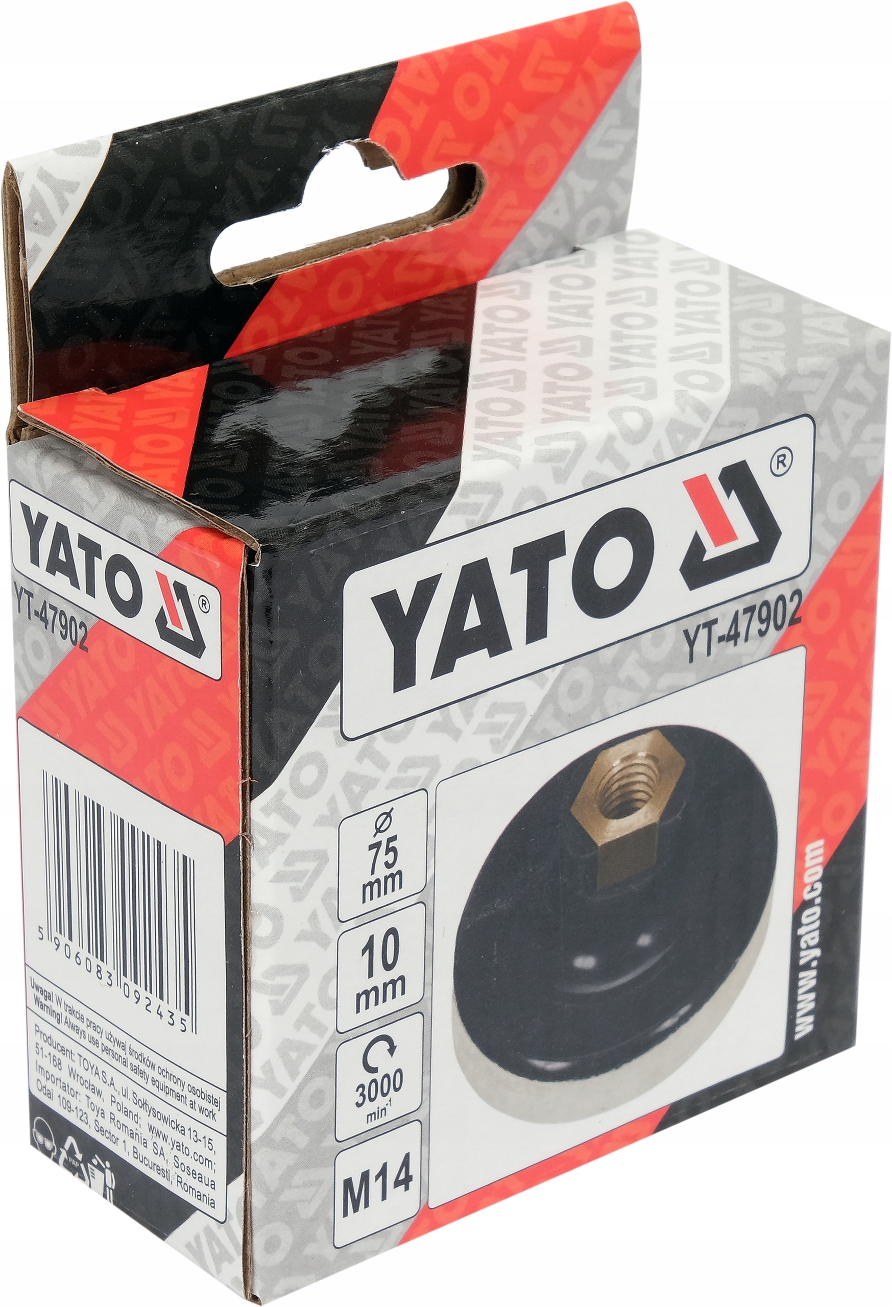 FILC POLERSKI KRĄŻEK TARCZA DYSK 75X10MM M14 YATO