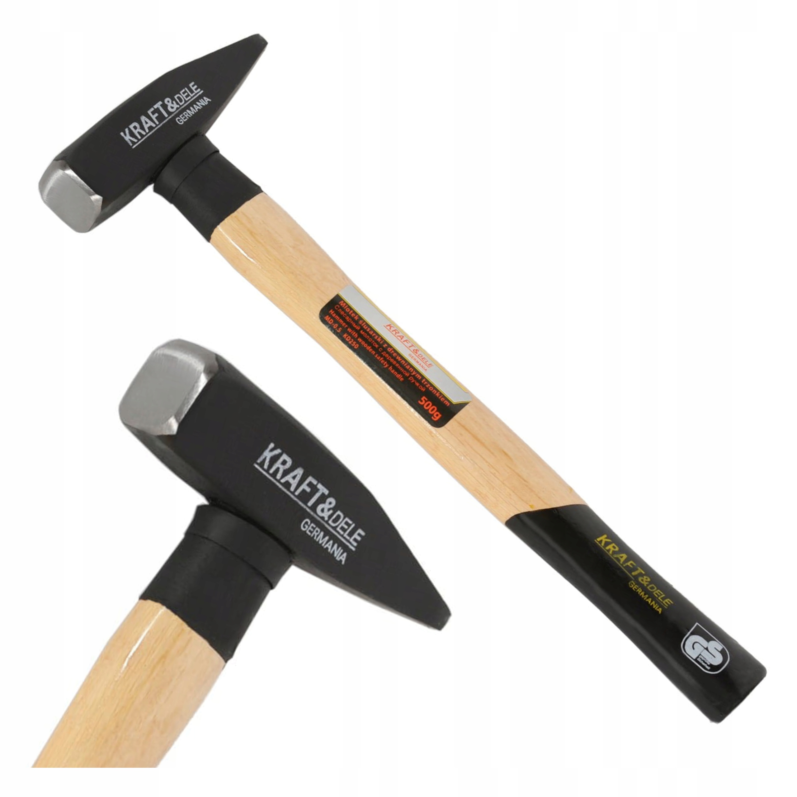 MŁOTEK MASZYNISTY 500G DREWNIANY TRZONEK 33cm KRAFT&DELE KD250