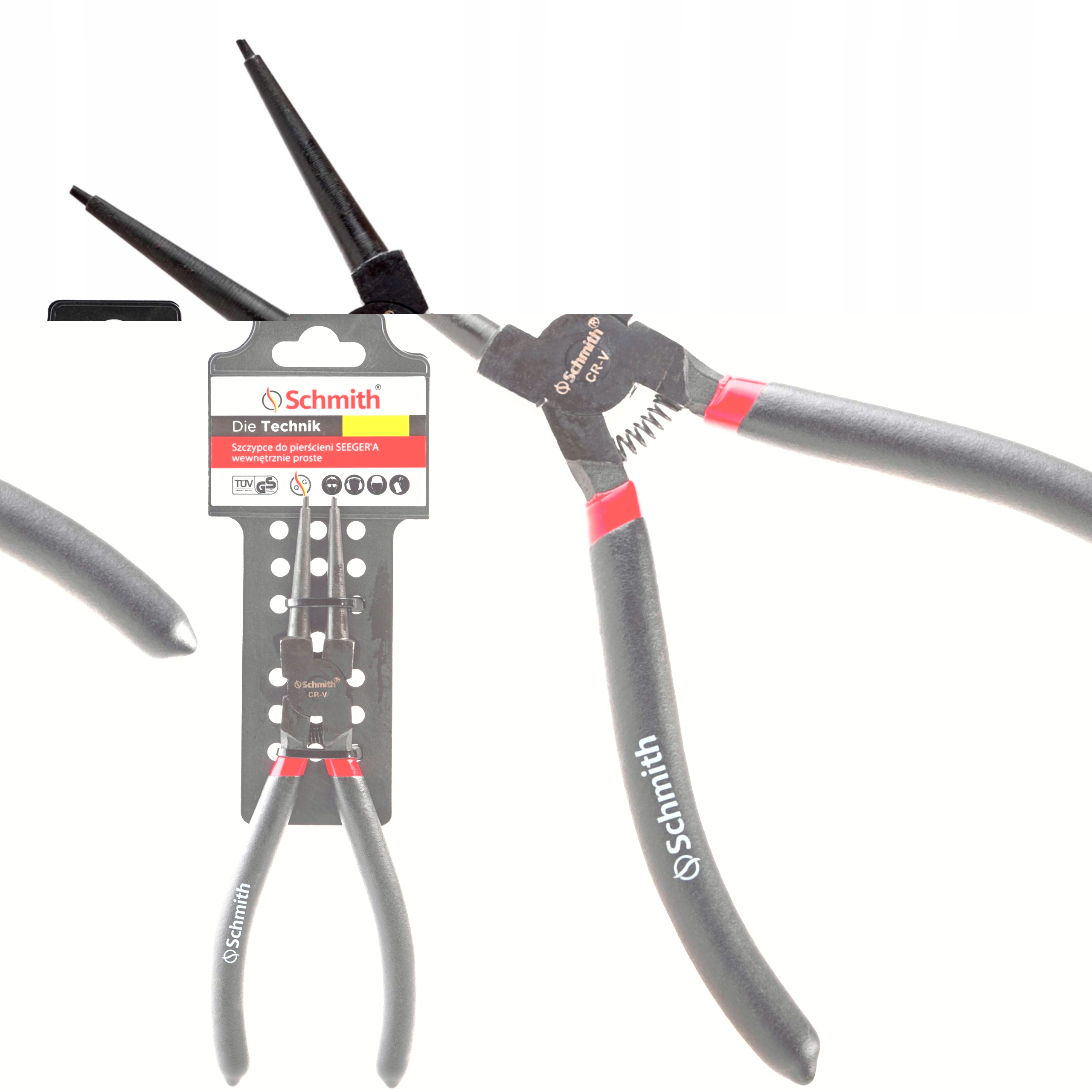 SZCZYPCE DO PIERŚCIENI SEEGERa WEW. PROSTE 180MM