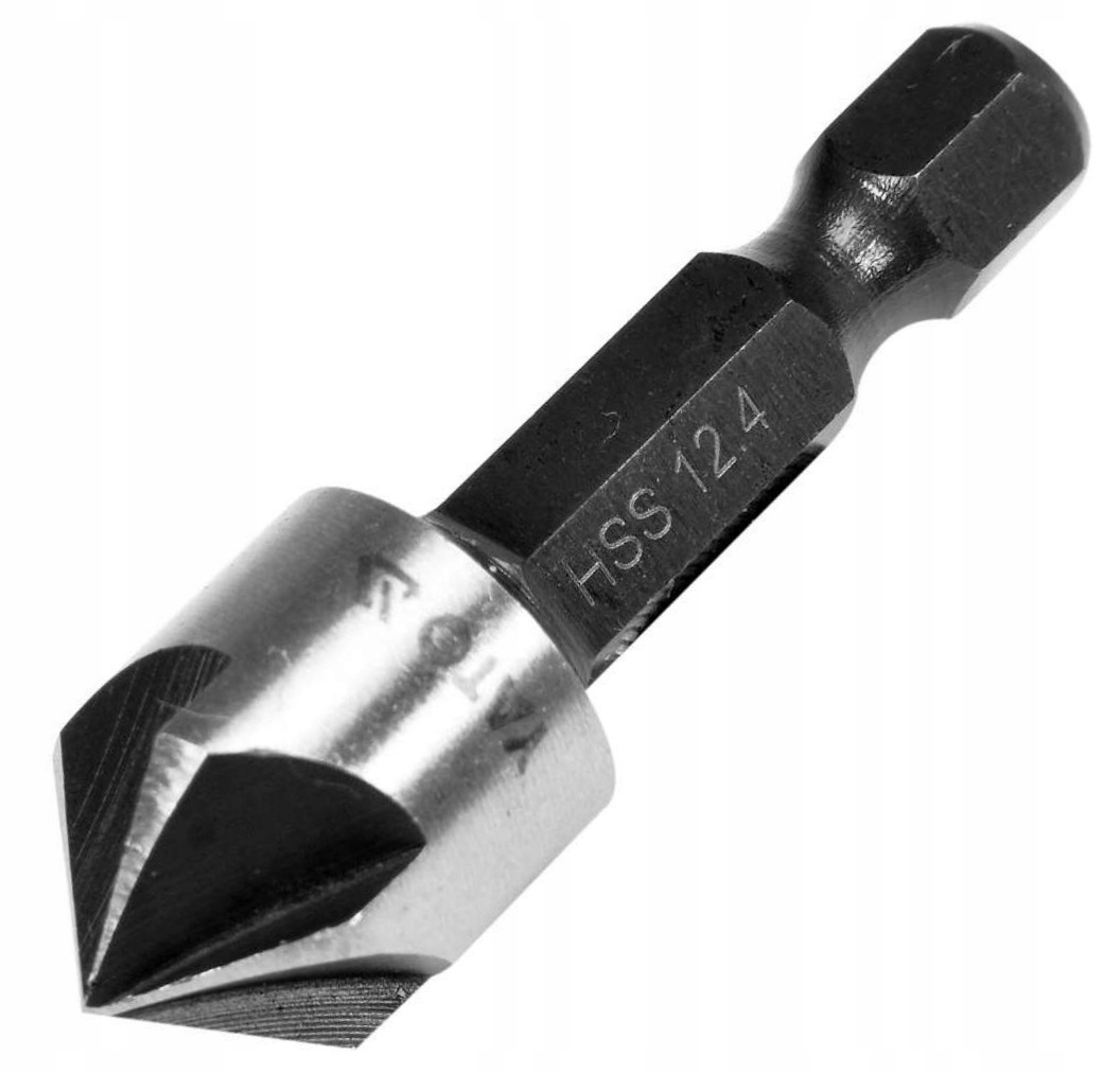 YATO POGŁĘBIACZ DO METALU ZE STALI SZYBKOTNĄCEJ HSS 12,4x40mm HEX YT-44724
