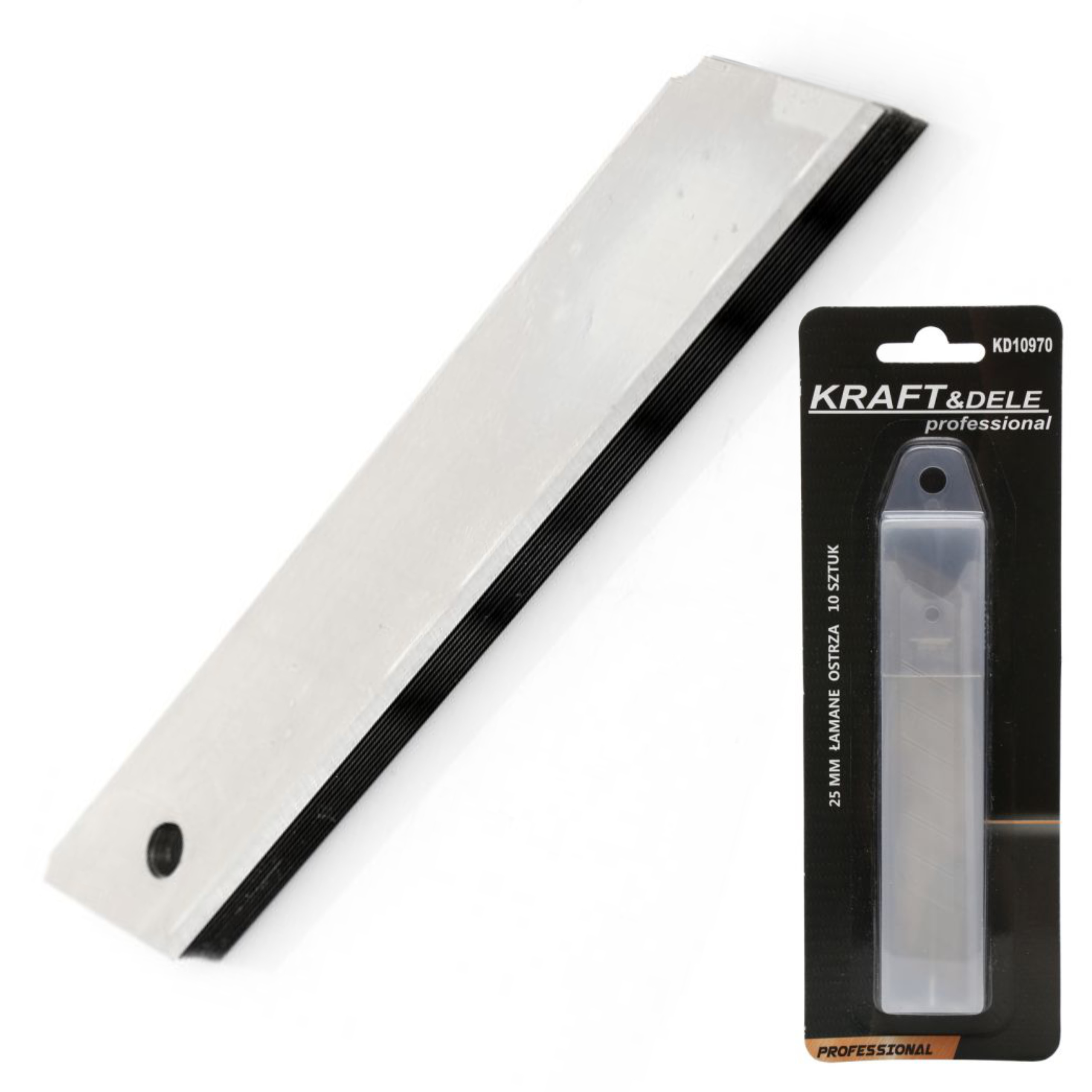 KRAFT&DELE KOMPLET ZESTAW OSTRZE ŁAMANE DO NOŻYKÓW 25MM 10SZT KD10970