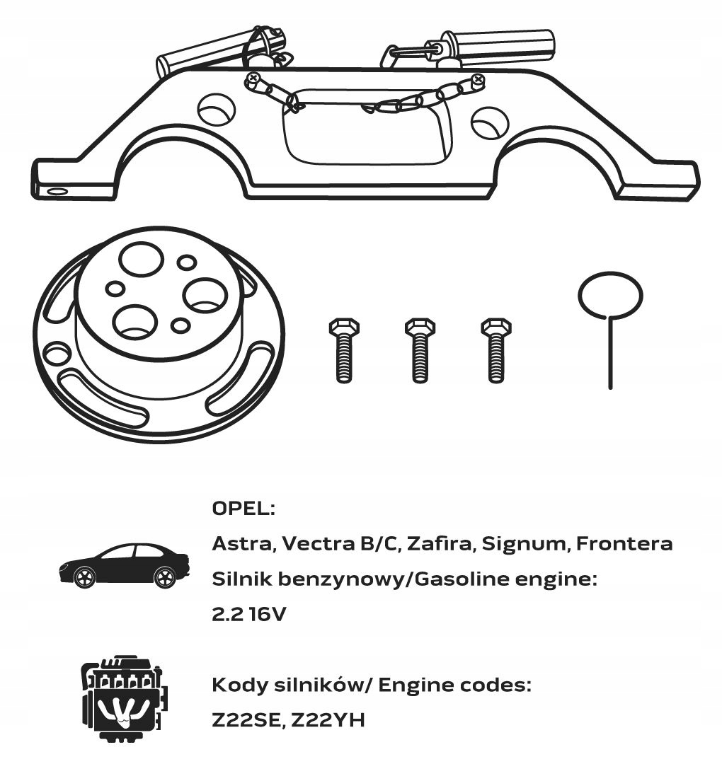 NEO TOOLS ZESTAW BLOKAD ROZRZĄDU DO BENZYNA DIESEL OPEL WALIZKA 11-331