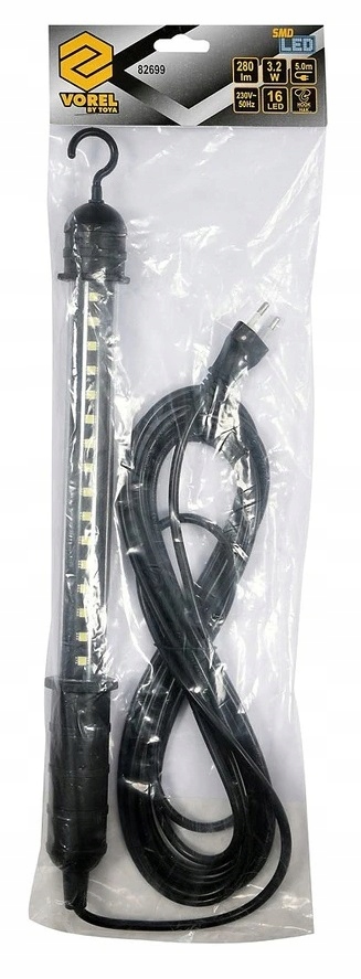 LAMPA WARSZTATOWA PRZEWODOWA SMD LED 3,2W PRZEWÓD 5M 82699