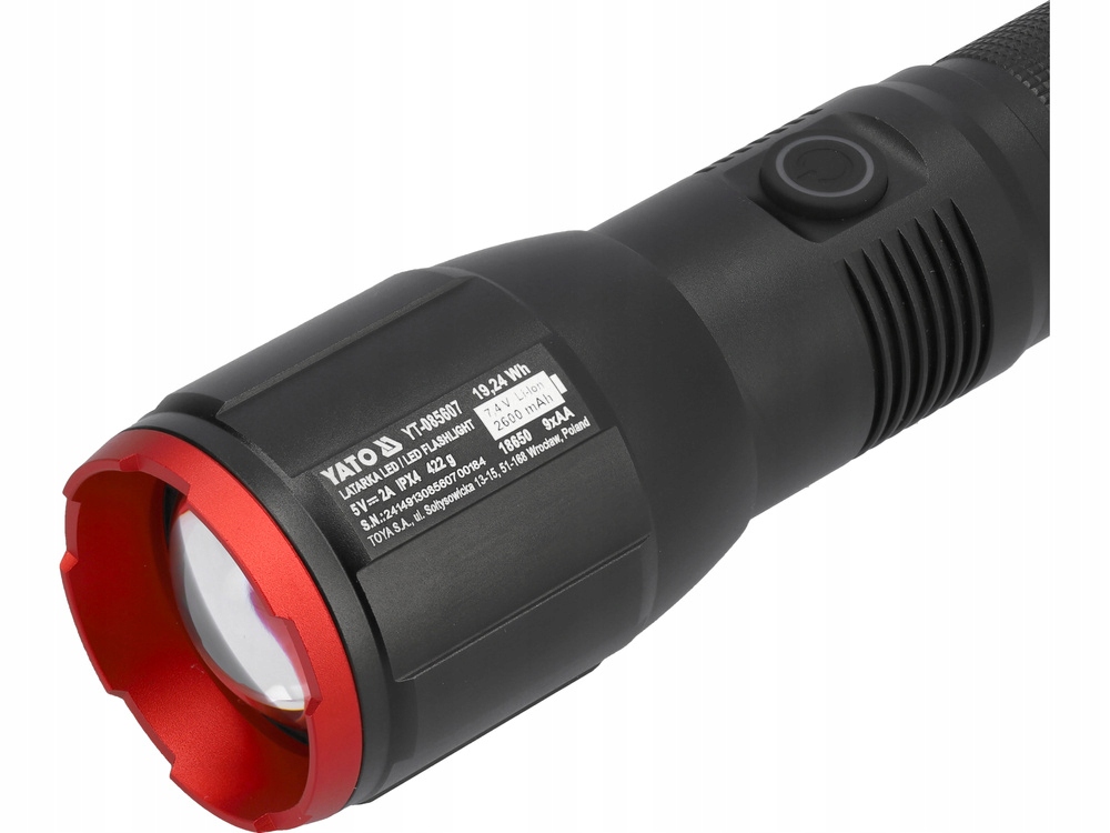 YATO LATARKA AKUMULATOROWA 5,2Ah COB LED 50W 5000LM 4 TRYBY PRACY USB-C