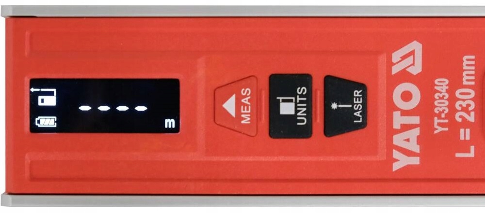 YATO POZIOMNICA POZIOMICA ELEKTRONICZNA 230mm TORPEDO DALMIERZ LASEROWY USB
