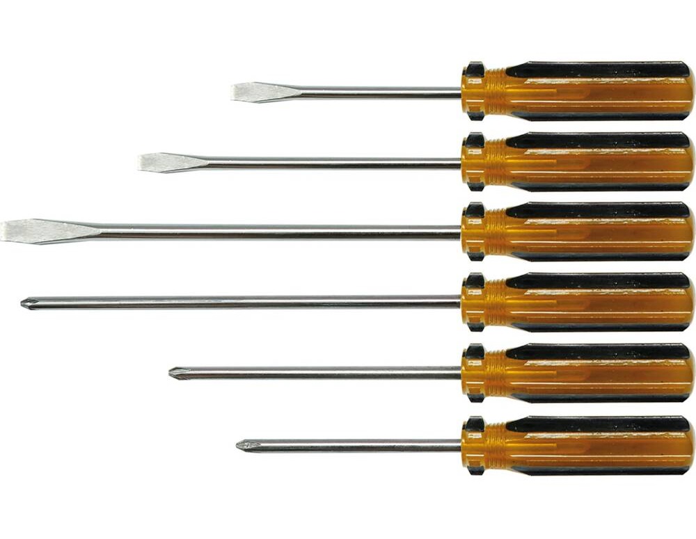 TOYA KOMPLET WKRĘTAKI Z PLASTIKOWĄ RĘKOJEŚCIĄ, ZESTAW 6 SZTUK 64050