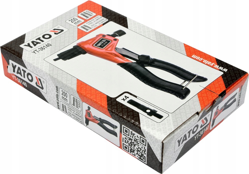 YATO NITOWNICA RĘCZNA DO NITONAKRĘTEK NICIARKA M3 M4 M5 M6 YT-36140 200mm