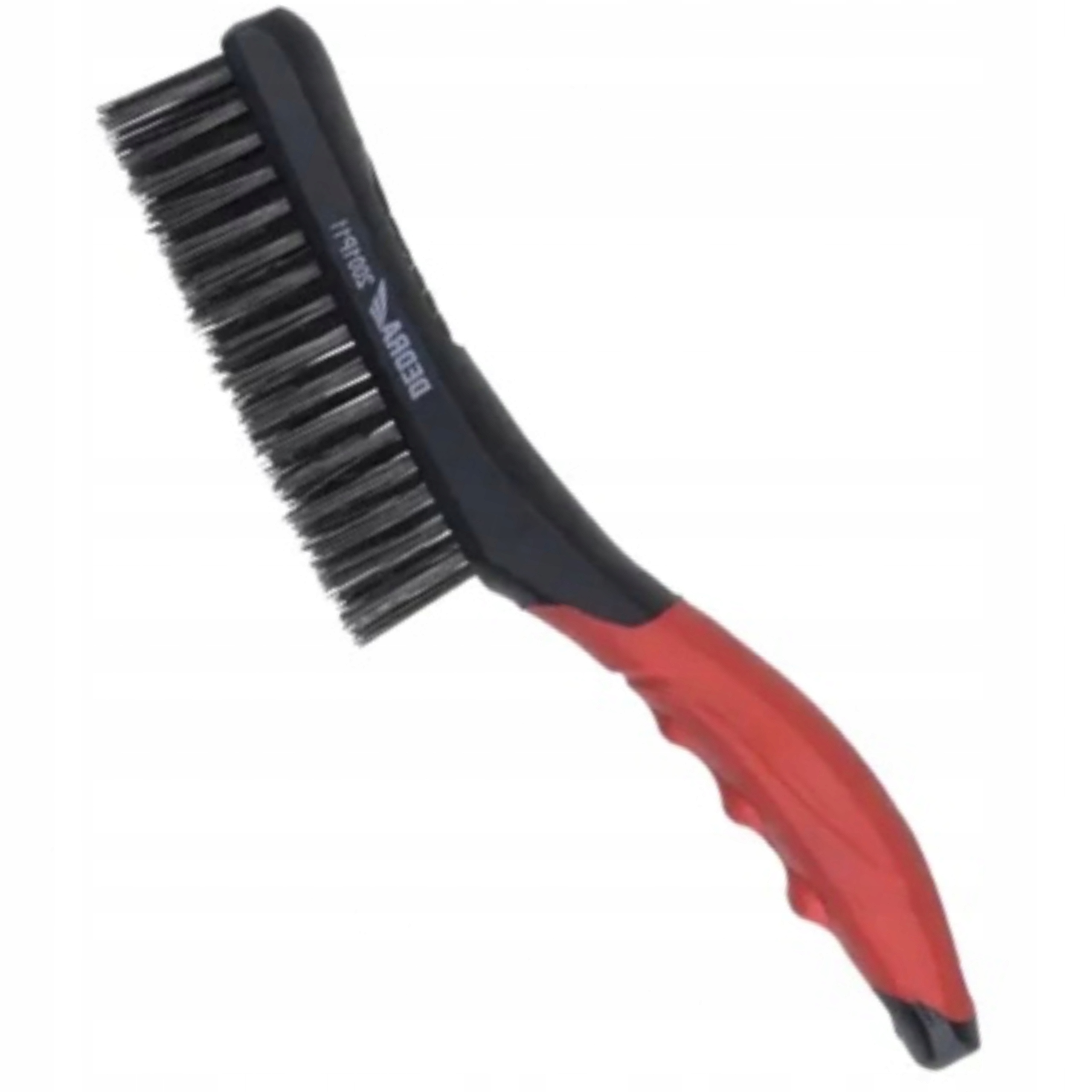 DEDRA SZCZOTKA DRUCIANA 4 RZĘDOWA STAL 260MM DWUMAT UCHWYT 2001P11