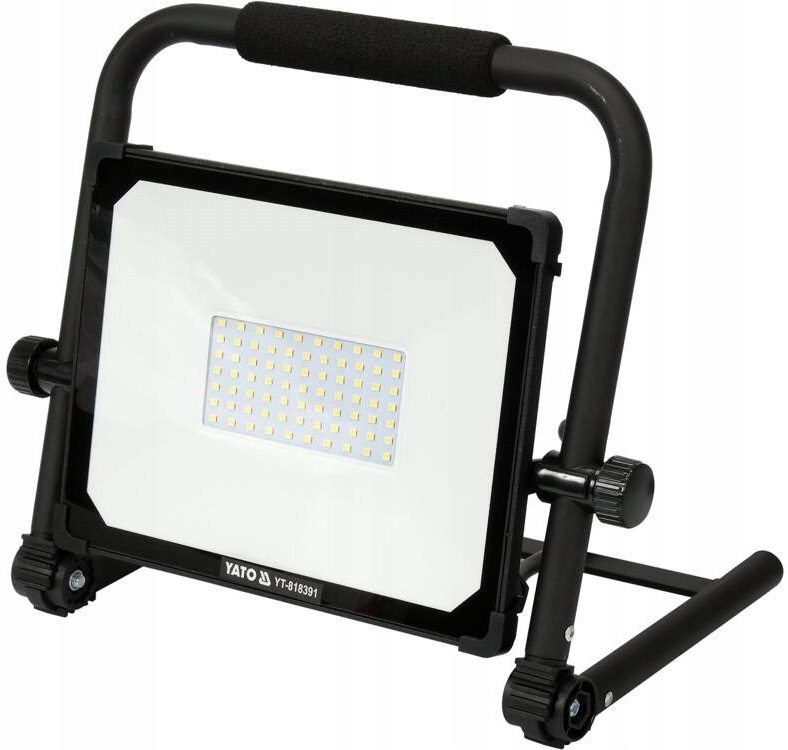 YATO PŁASKI REFLEKTOR PRZENOŚNY HALOGEN LAMPA SMD LED 50W 4750LM YT-818391