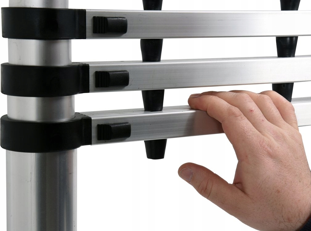 VOREL SKŁADANA DRABINA ALUMINIOWA TELESKOPOWA 3,8M 13 STOPNI 150KG 17702