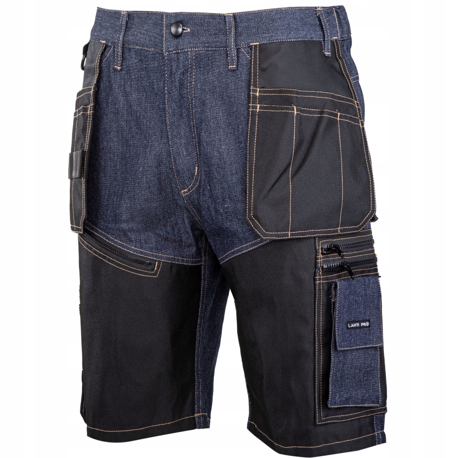 LAHTI PRO SPODENKI JEANSOWE KRÓTKIE NIEBIESKIE WZMOCNIONE L40709 r. XXL