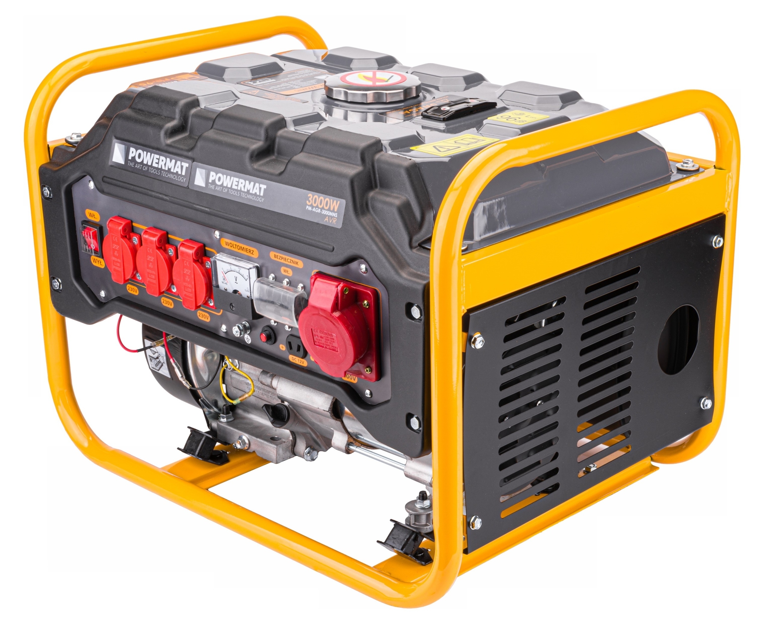 AGREGAT PRĄDOTWÓRCZY GENERATOR 3000W 230V 12V 400V AGR-3000MNS + 2x 0,6L